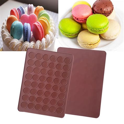 Walfos Food Grade Silicone Chocolate Macaron Baking Mat 48 30 Holes