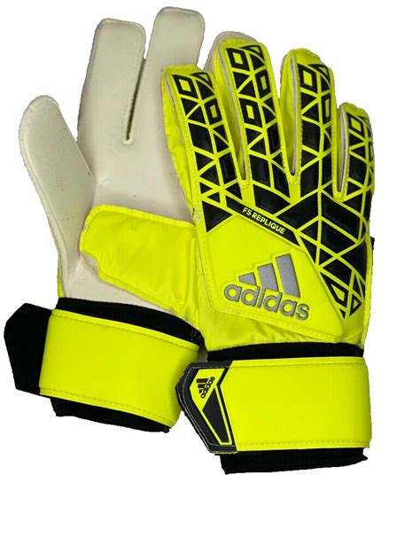 Adidas Ace Fingersave Replique Goalkeeper Gloves Volt Black Size Ebay