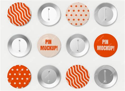 Premium Psd Pin Mockup