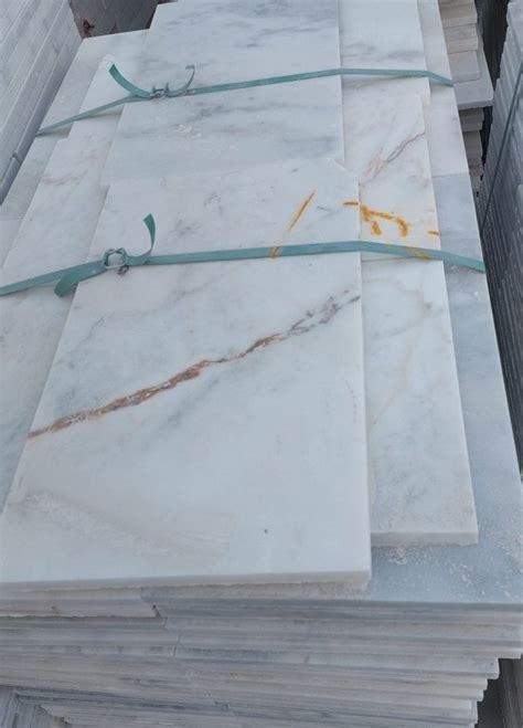 Muğla Beyaz Mermer Döşeme Cilalı Ucuz mermer marble