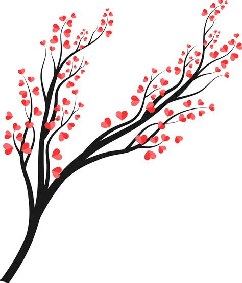 Heart Tree Branch Illustration 15276331 PNG