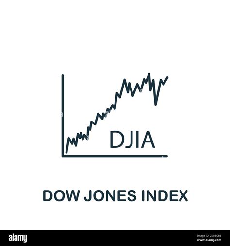 Dow Jones Index Icon Monochrome Simple Policy Icon For Templates Web