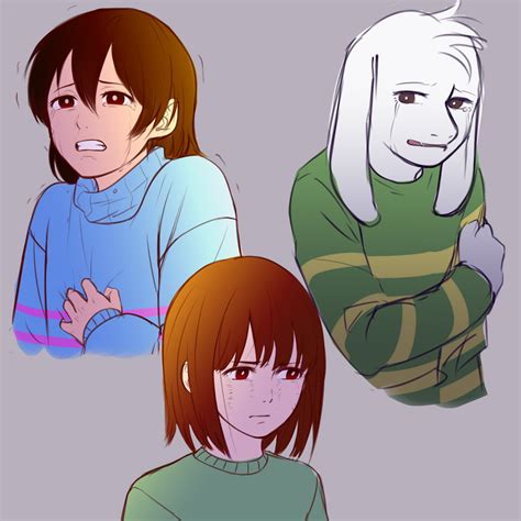 Frisk Asriel Asriel Dreemurr Chara Undertale персонажи