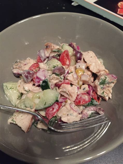 Greek Tzatziki Chicken Salad Katecooking