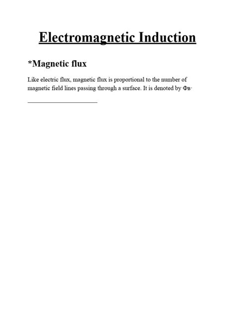 Electromagnetic Induction | PDF