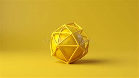 Dise O Minimalista De Sat N De Limonada Icosahedron Stock De