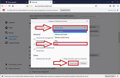 Como Borrar El Historial De Firefox Por Completo