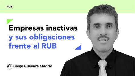 Empresas inactivas están obligadas a reportar información en el RUB