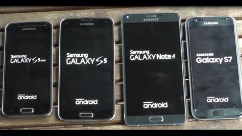 Samsung Galaxy S7 Vs Note 4 Vs S5 Vs S5 Mini Benchmark Test YouTube