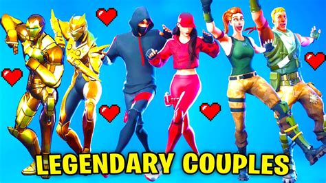 Legendary Fortnite Couple Skins With Best Dances And Emotes Tony Stark Oblivion Ikonik Ruby