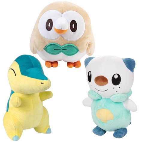 Buy Pokémon Legends Arceus Starters Plush 3 Pack 8 Rowlet