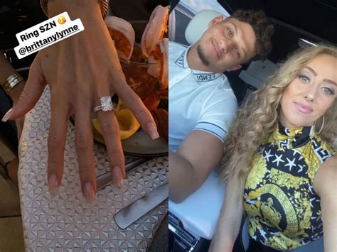 Patrick Mahomes Proposes Brittany Matthews With Massive Ring - Business ...