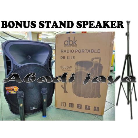 Jual Speaker Aktif Portable Wireless Dbk Db6115 15in Dbk Db 6115