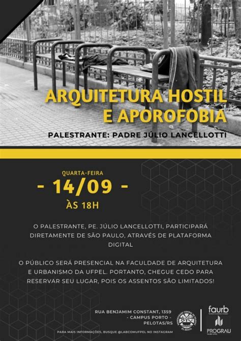 Coordenação De Comunicação Social Palestra Aborda “arquitetura Hostil