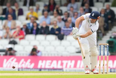 Englands Alastair Cook Captain Clips Ball Editorial Stock Photo Stock