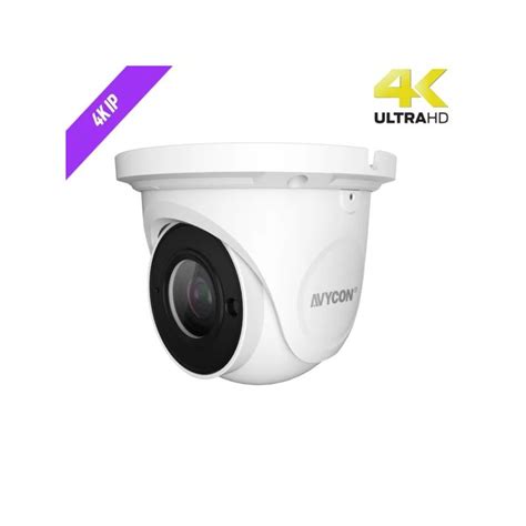 Avycon AVC EHN81AVT 4K Network IR Waterproof Dome Camera 3 3 12mm Lens