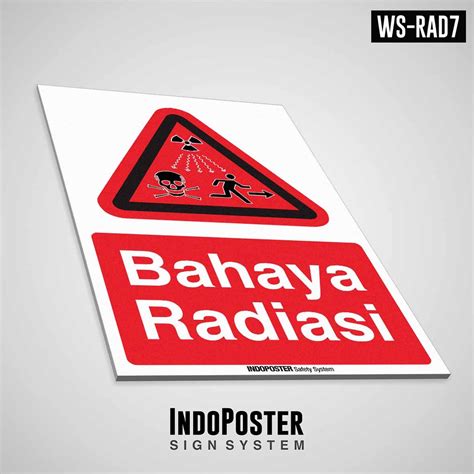 Jual Safety Sign Rambu K3 PVC ISO Peringatan Bahaya Radiasi Pengion