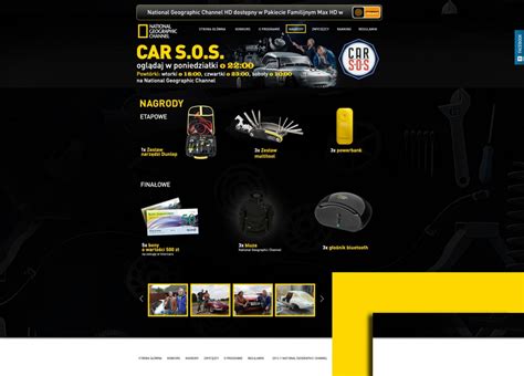 National Geographic "Car SOS" website design on Behance