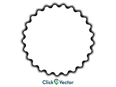 Zig Zag Borders And Frames Circular Border PNG Photo 77 Clip Art