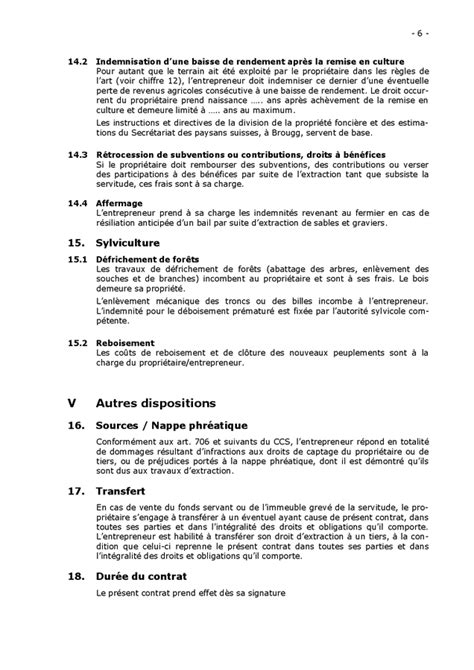 Mod Le De Contrat D Extraction De Sables Et Graviers Doc Pdf Page