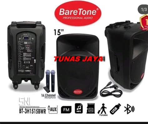 Jual Portable Speaker Baretone BT 3H1515BWR 1515 BWR 1515BWR 15 Inch BT