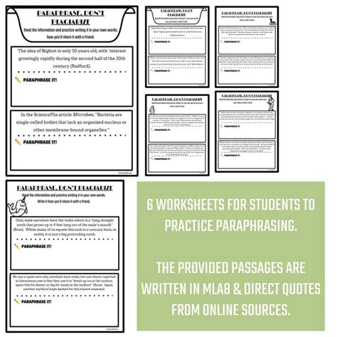 Works Cited And Plagiarism Activities Worksheets Library