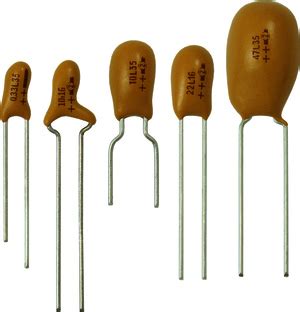 ☑ Tantalum Bead Capacitor Markings