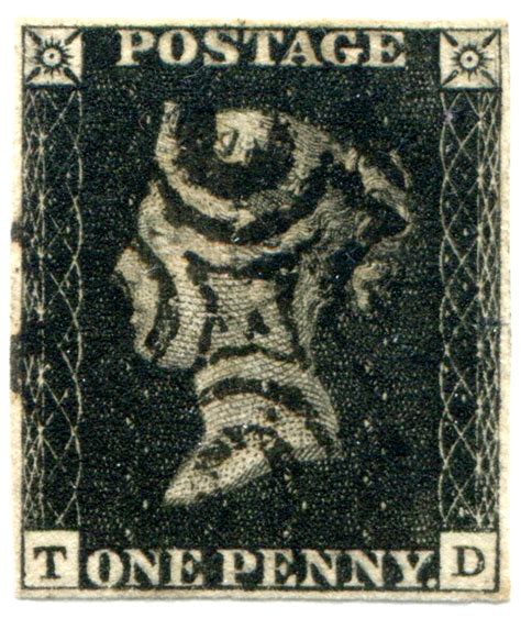 Great Britain Penny Black Td” Black Mx Hipstamp