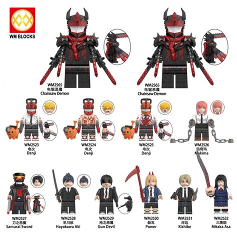 Denji Minifigures Blocks Toys Chainsaw Man Building Chainsawm Demon