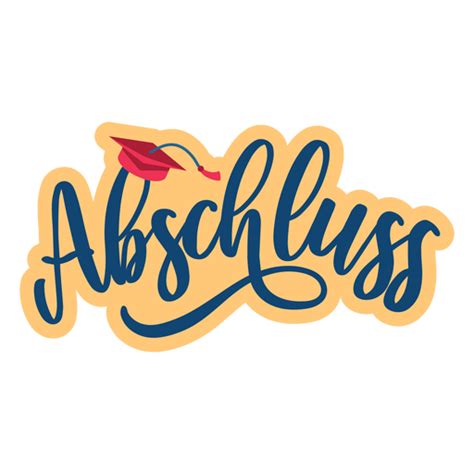 Abschluss Academic Cap Sticker Transparent PNG SVG Vector File