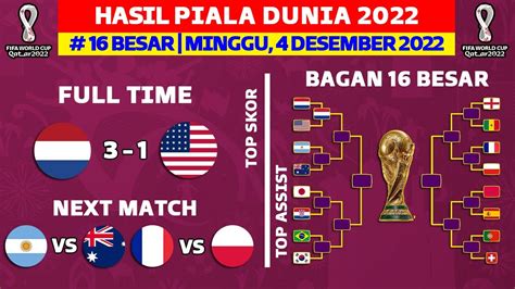 Hasil Piala Dunia Tadi Malam Belanda Vs Amerika 16 Besar Piala