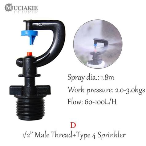 Arrosage Muciakie Arroseur De Brumisation R Fl Chissante Avec Filetage