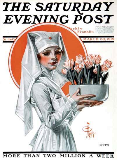 Jc Leyendecker Saturday Evening Post Nurse 1918 03 30 Mad Men Art Vintage Ad Art Collection