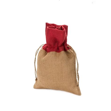 Natural Red Plain Jute Drawstring Bag Size X Cm At Best Price