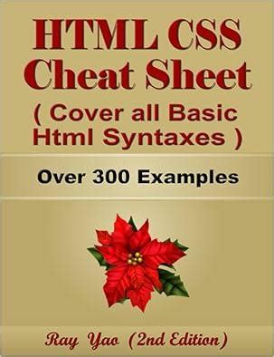 PDF Free HTML CSS Cheat Sheet Cover All Basic Html Css Syntaxes Quick