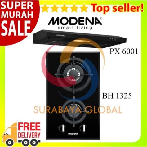 Jual Paket Hemat Modena Kompor Tanam Bh Dan Cooker Hood Px