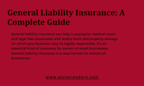 General Liability Insurance A Complete Guide Alonereaders