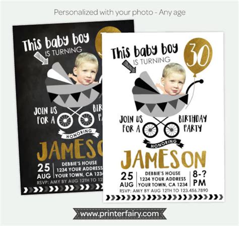 Funny Adult Birthday Invitation Adult Birthday Invitation With Photo