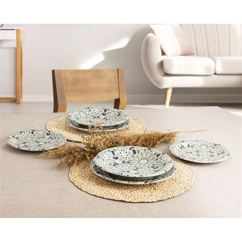 Assiette Plate Quid Astro Céramique Multicouleur ø 26 Cm 12 Unités