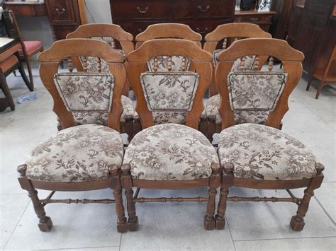 Set Of Six Karel Mintjens Solid Oak Dining Chairs Etsy