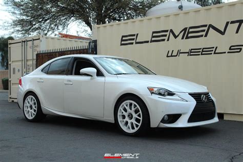 18 Inch Fifteen52 Apex Rally White On A 2014 Lexus Is350 Element Wheels