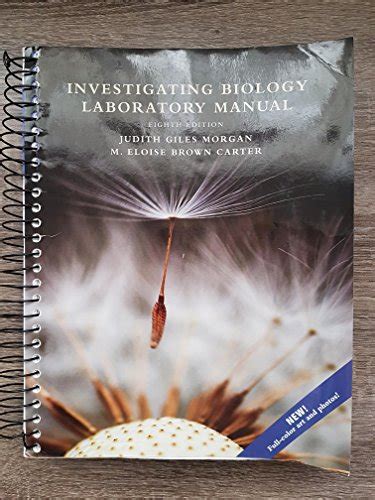 Investigating Biology Laboratory Manual Th Edition Reece Jane B