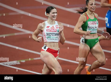 Pia Skrzyszowska Winning In The M Hurdles At The European Athletics