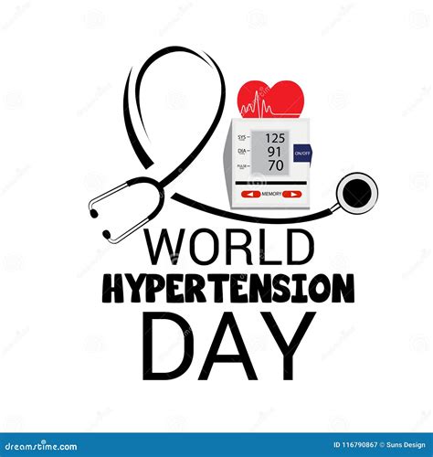 World Hypertension Day. stock illustration. Illustration of pressure ...