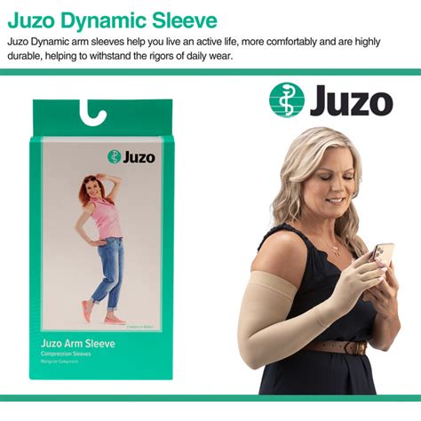 Juzo Dynamic Compression Arm Sleeve 20 30 Mmhg Silicone Dot Band — Hv Supply