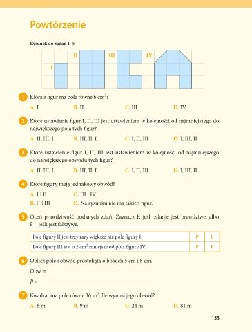 Page 1 Matematyka z kluczem klasa 4 semestr 2 dział VII Powtórzenie