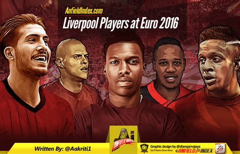 Liverpool players at Euro 2016