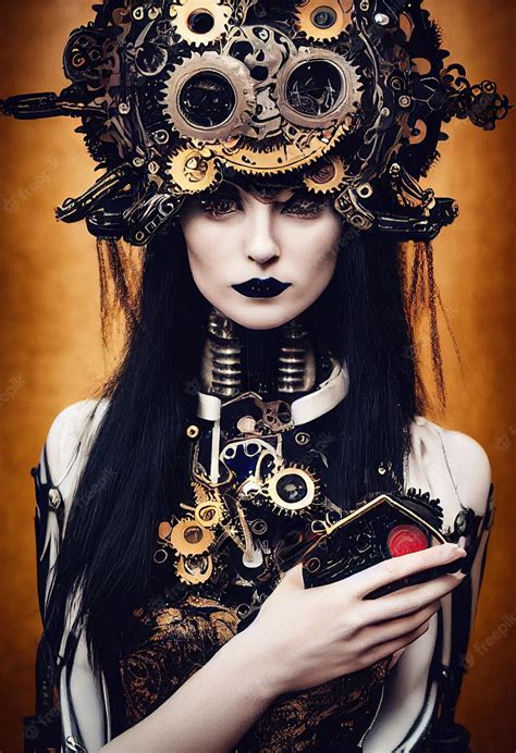 Steampunk Female Robot