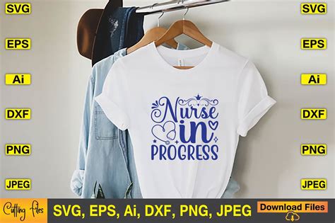 Nurse In Progress SVG T Shirt Design Graphic By ArtStore22 Creative