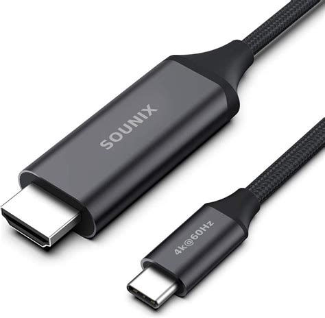 Sounix Usb C Naar Hdmi Kabel Hdmi Switch 4k60hz 18 Meter